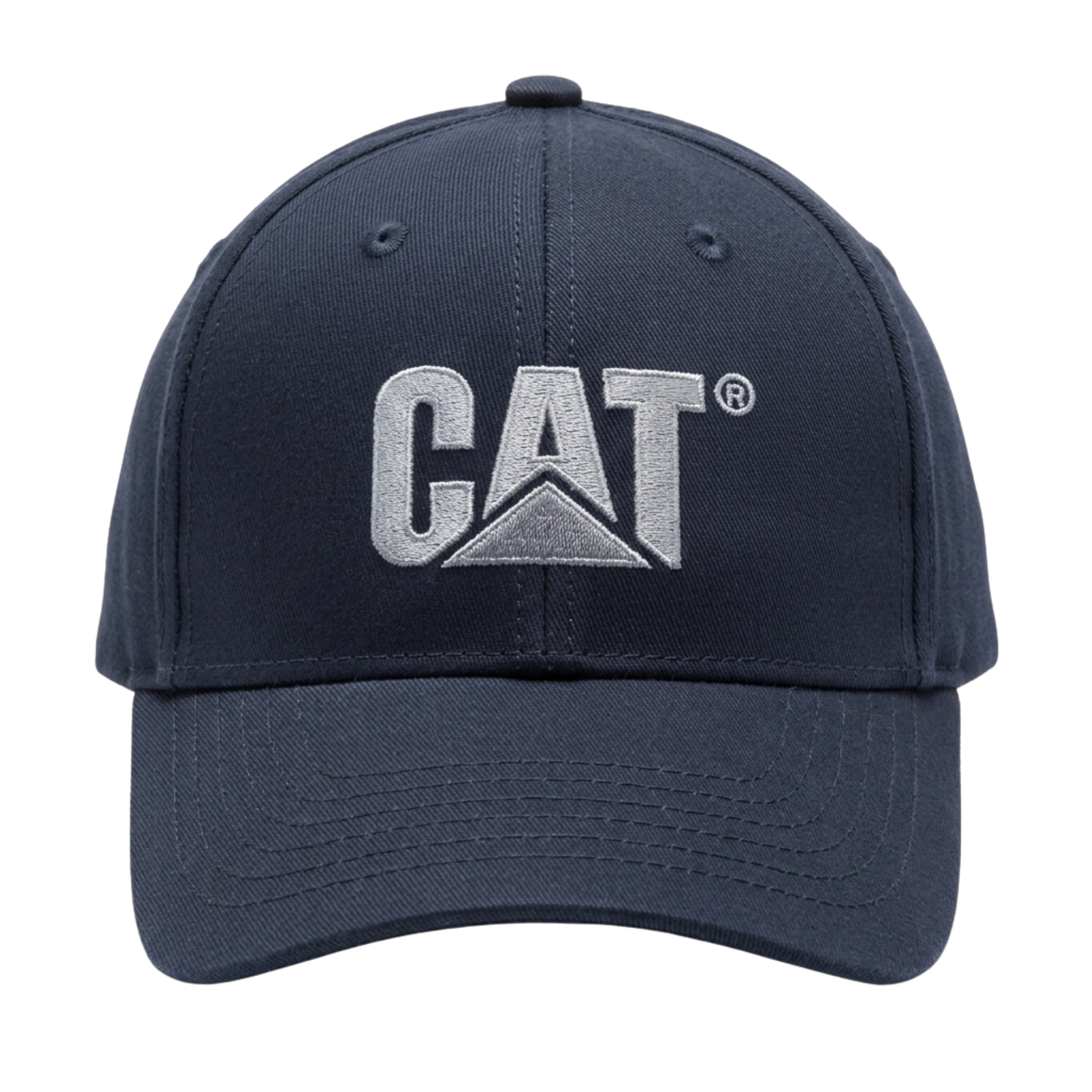 Gorra CAT Azul Marino con Logo Bordado Gris