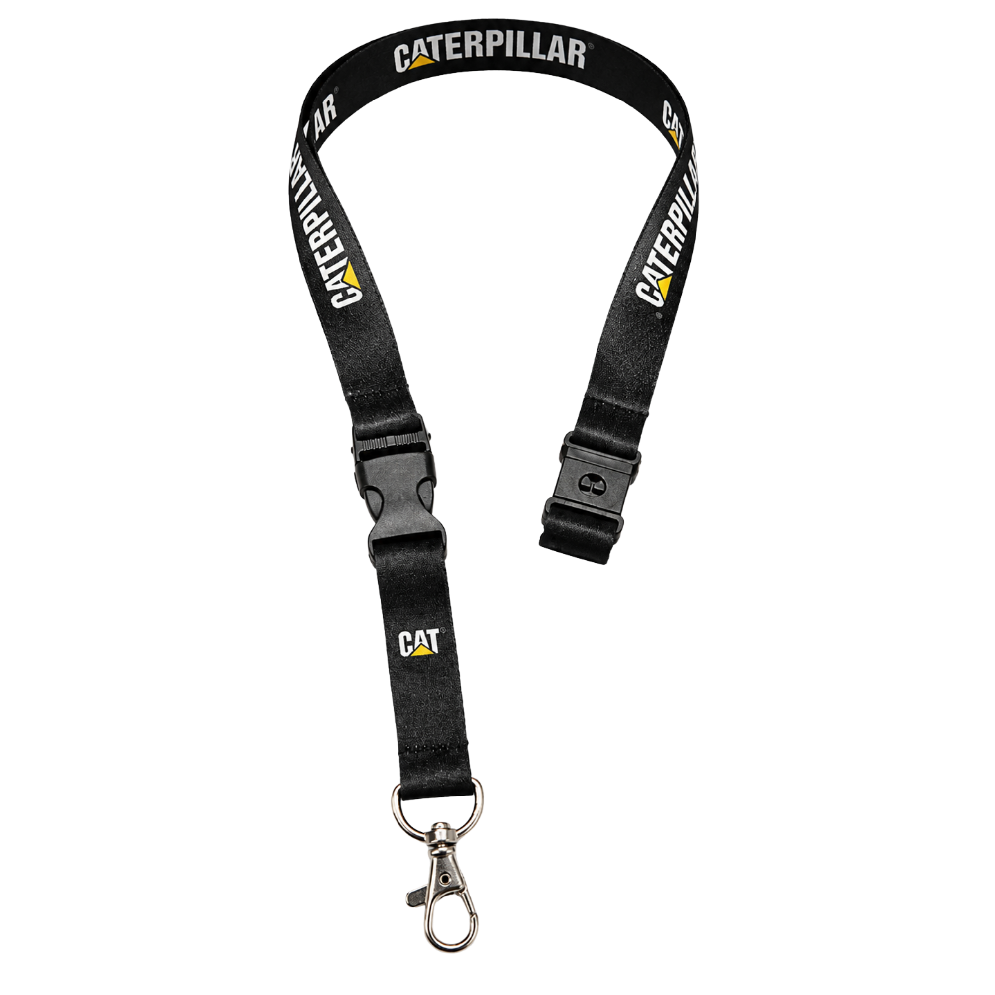 Porta Gafete CAT con Broche Metálico y Hebilla de Liberación Rápida