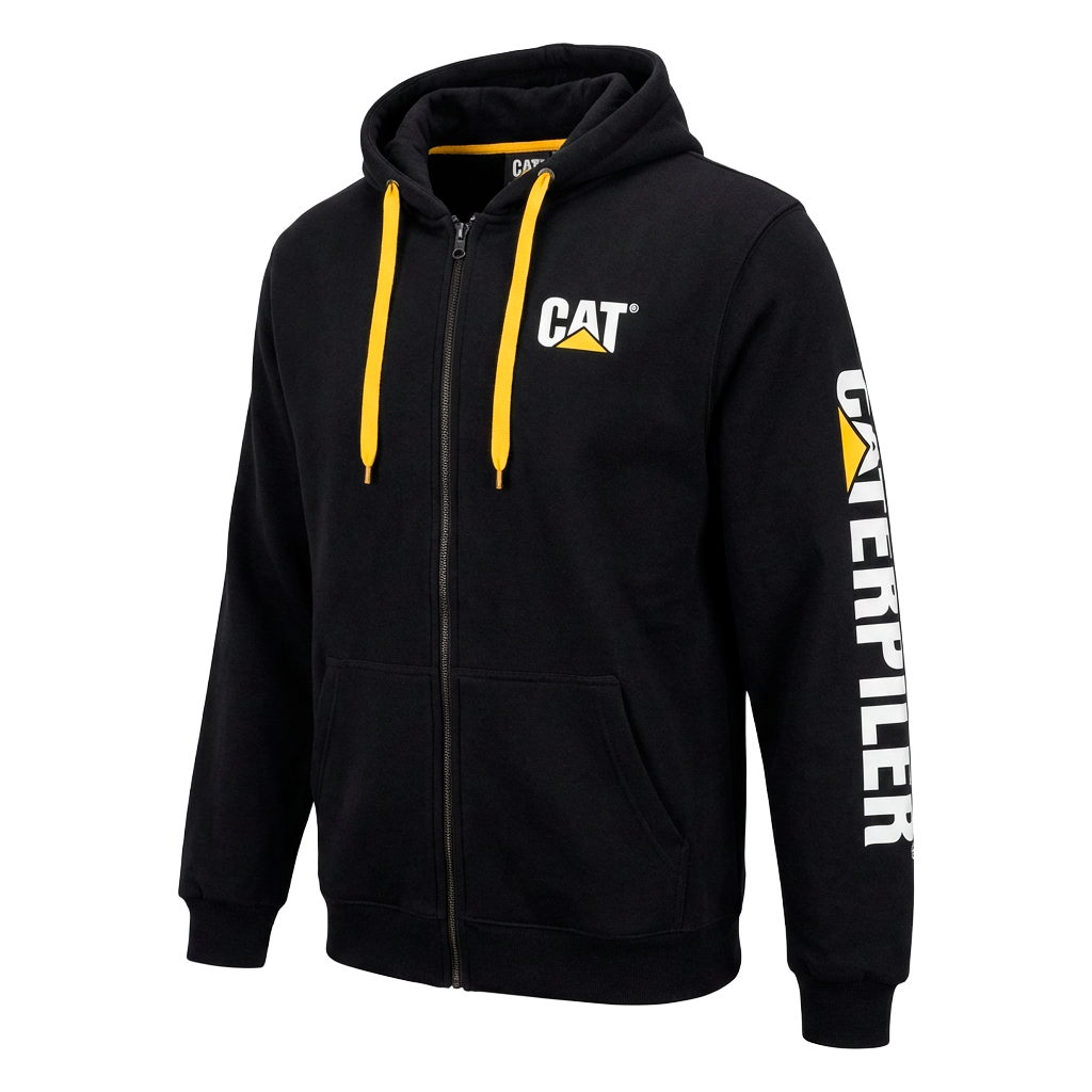 SUDADERA CATERPILLAR NEGRA