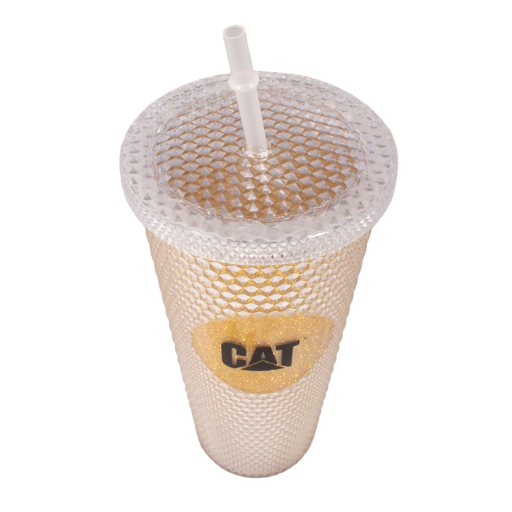 VASO CAT DORADO, DISEÑO DIAMANTADO 4449700