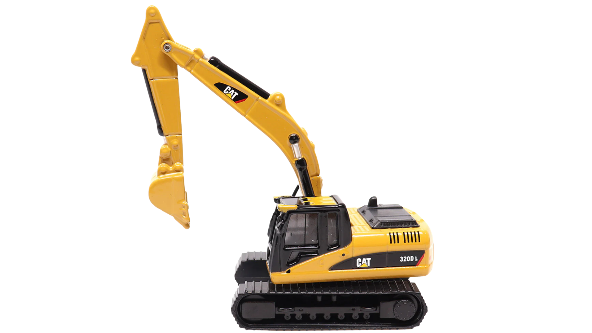 Diecast Masters 84420 Caterpillar Tractor with Lowboy Trailer and Cat 320D L