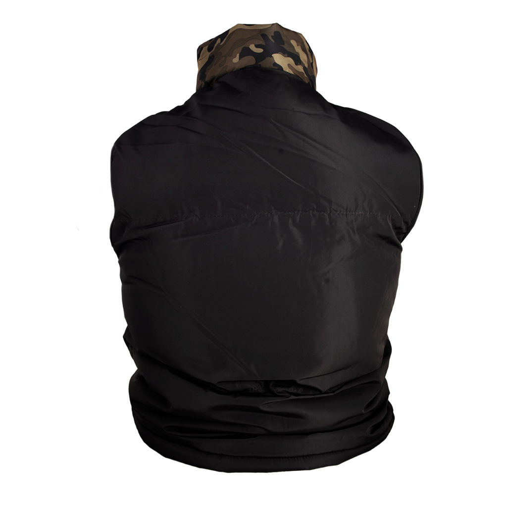 Chaleco Caterpillar Cat® Negro con Detalles Camuflaje