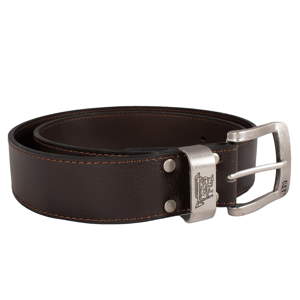CINTURÓN CAT PARA CABALLERO CAFÉ CON HEBILLA METÁLICA C21-0004-2T34