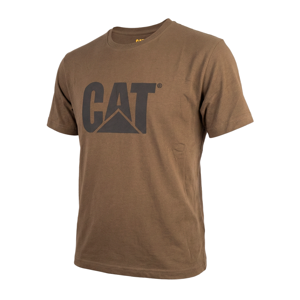 PLAYERA CAT MANGA CORTA CAFE