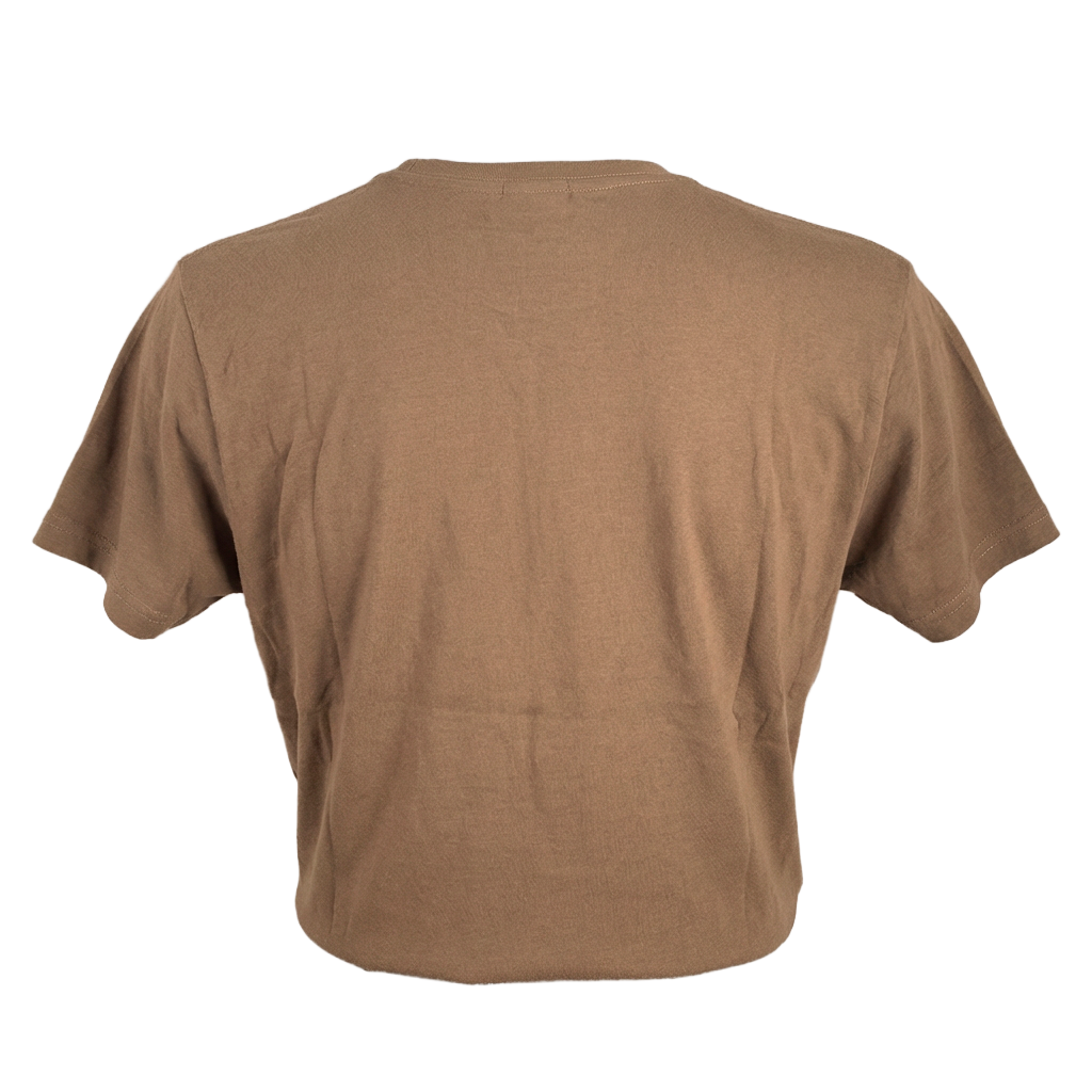 PLAYERA CAT MANGA CORTA CAFE