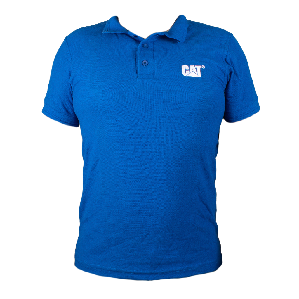 PLAYERA TIPO POLO CAT AZUL CATPAR