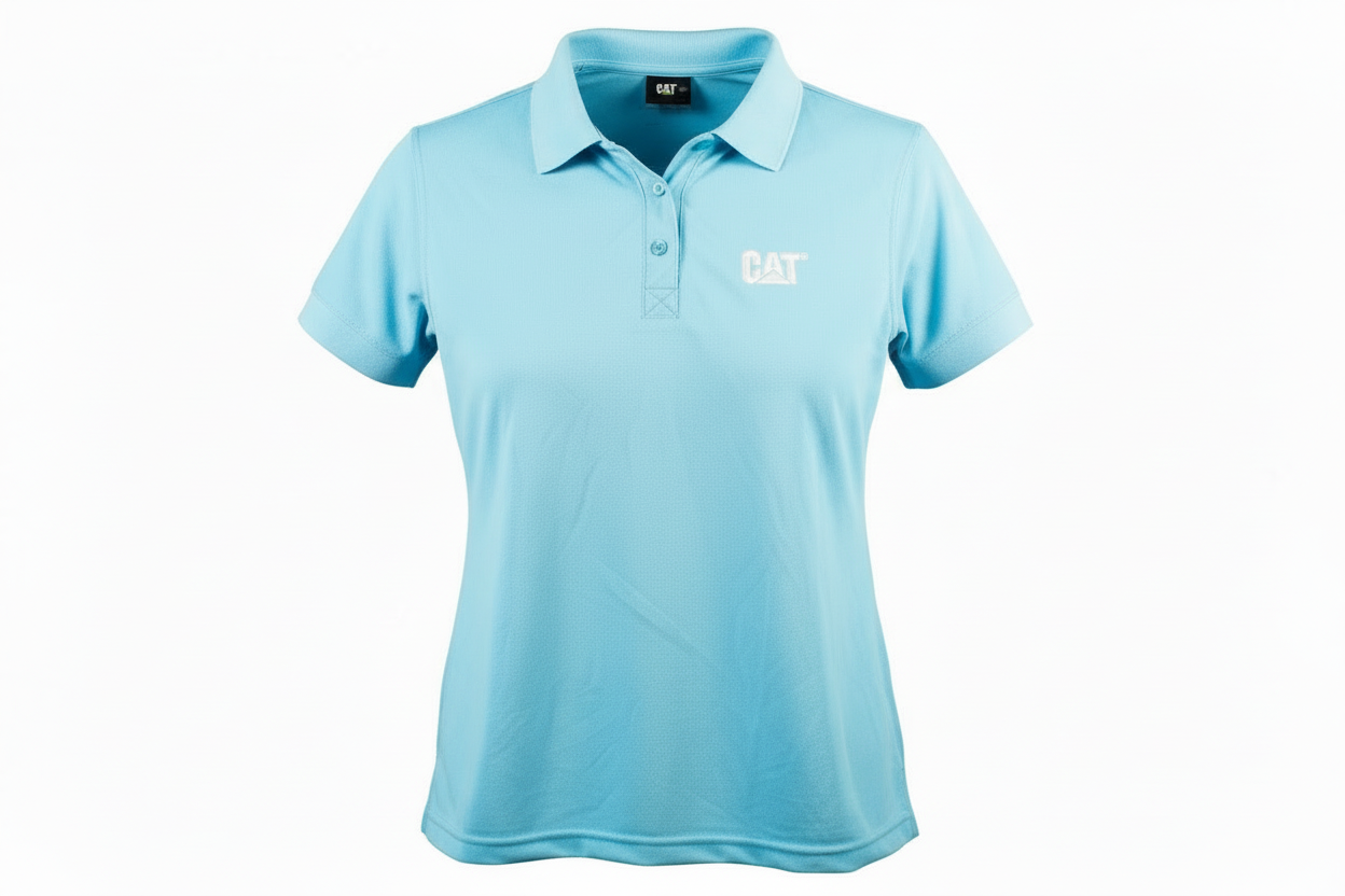 Playera TIPO POLO DAMA AZUL CELESTE