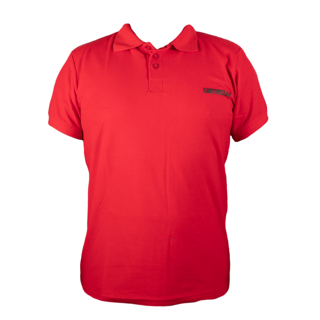 PLAYERA TIPO POLO CATERRPILLAR PARA HOMBRE COLOR ROJO CATPRCAT