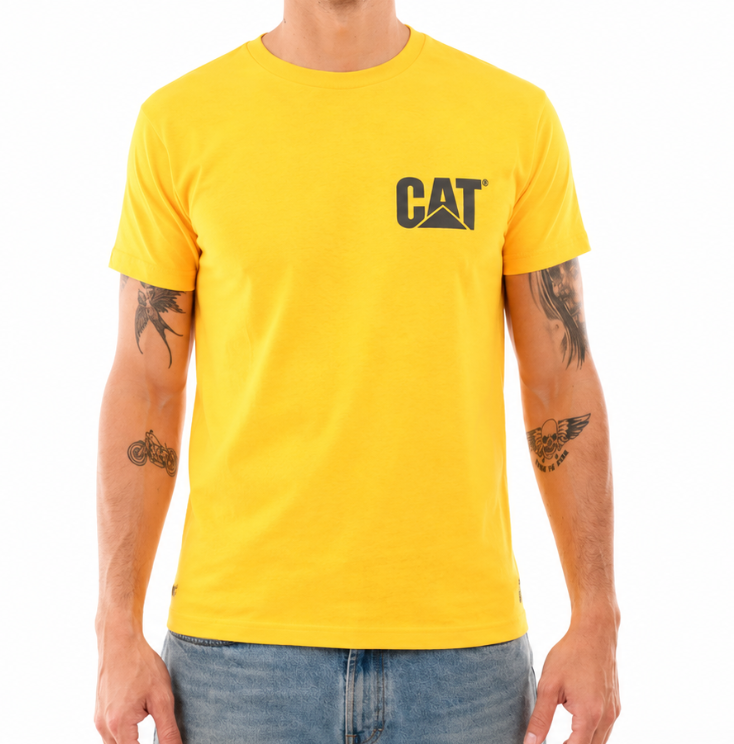 PLAYERA AMARILLA CAT