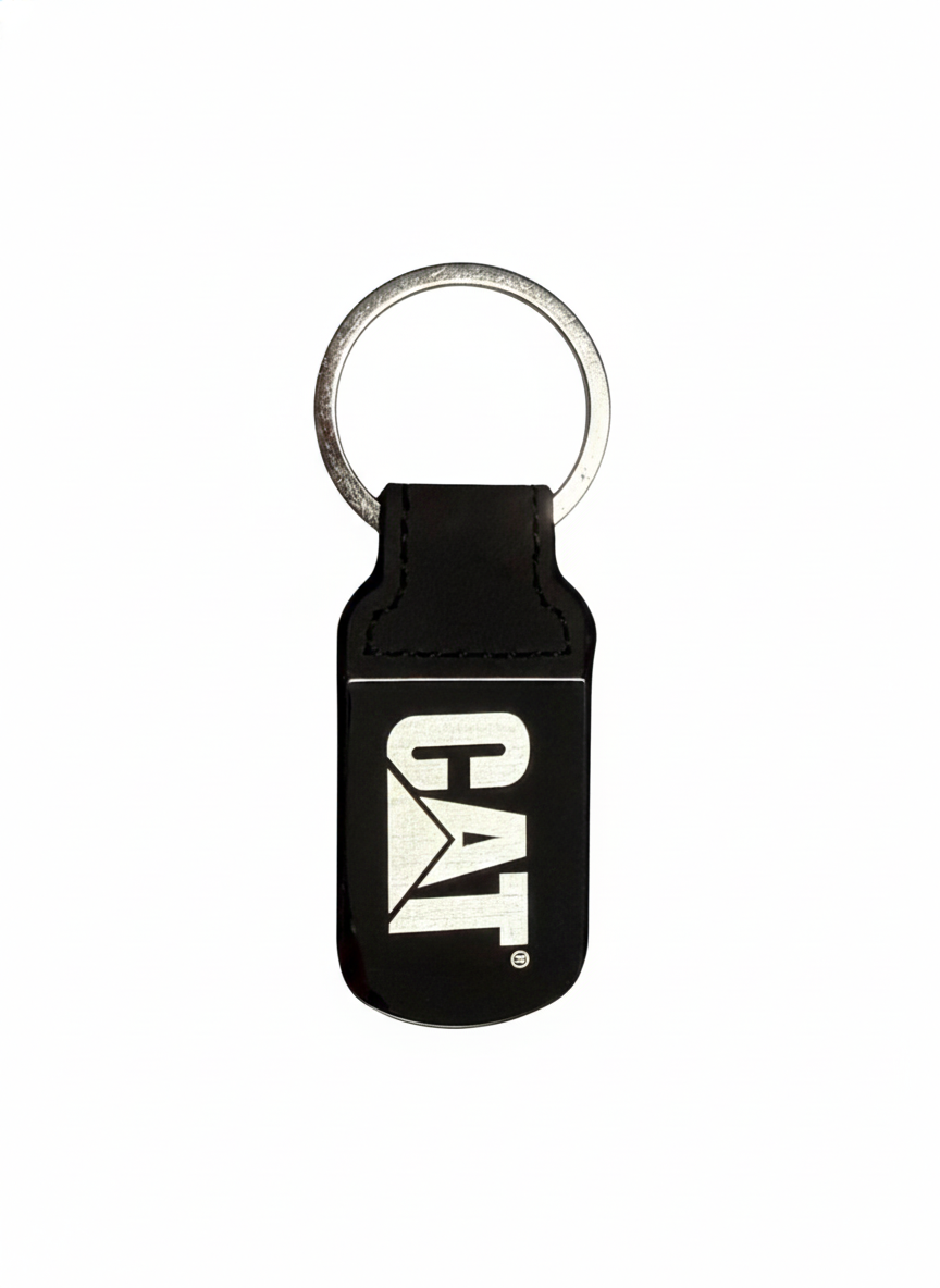 Llavero CAT de Piel Sintética con Placa Grabada | Modelo VA-332