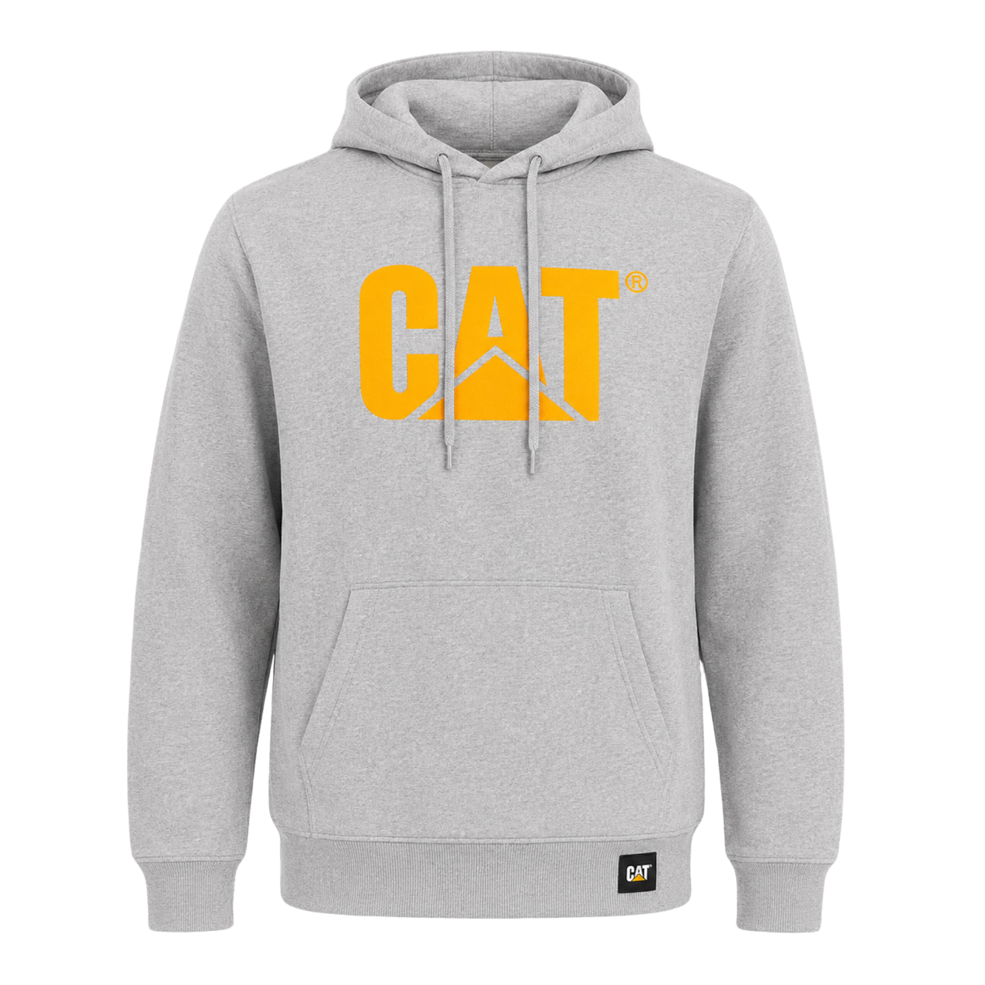 Sudadera CAT con Capucha Gris Jaspeado para Hombre
