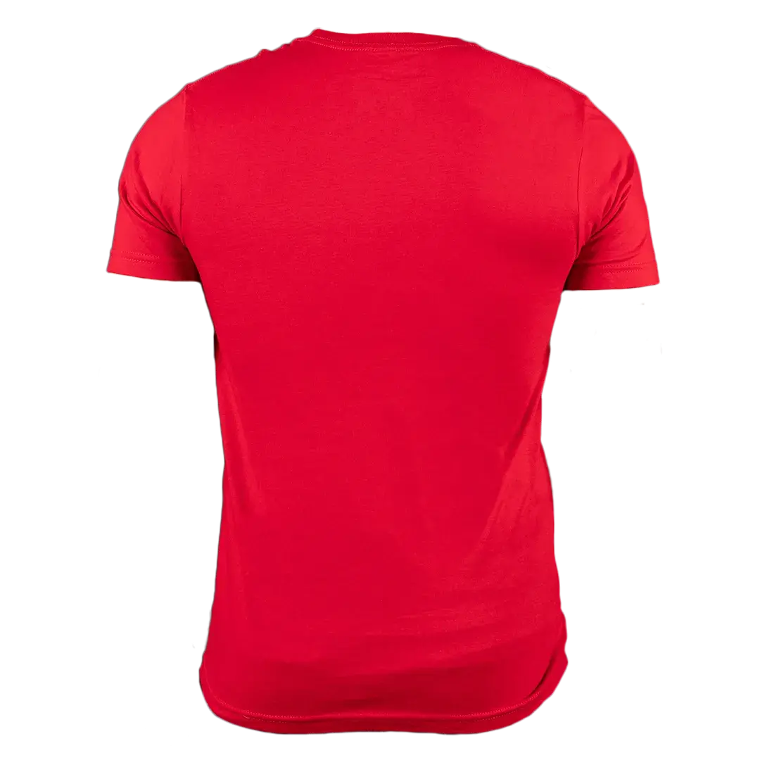 PLAYERA JERSSEY MANGA CORTA COLOR ROJO