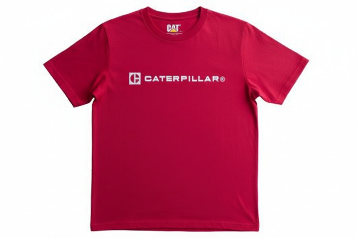 Playera CAT Roja Hombre Manga Corta | Modelo CATJCRR