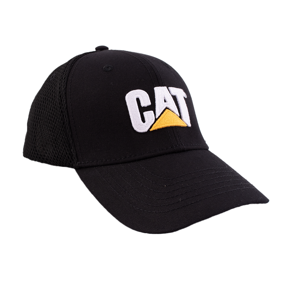 CAP GORRA CERRADA NEGRA CAT BORDADO