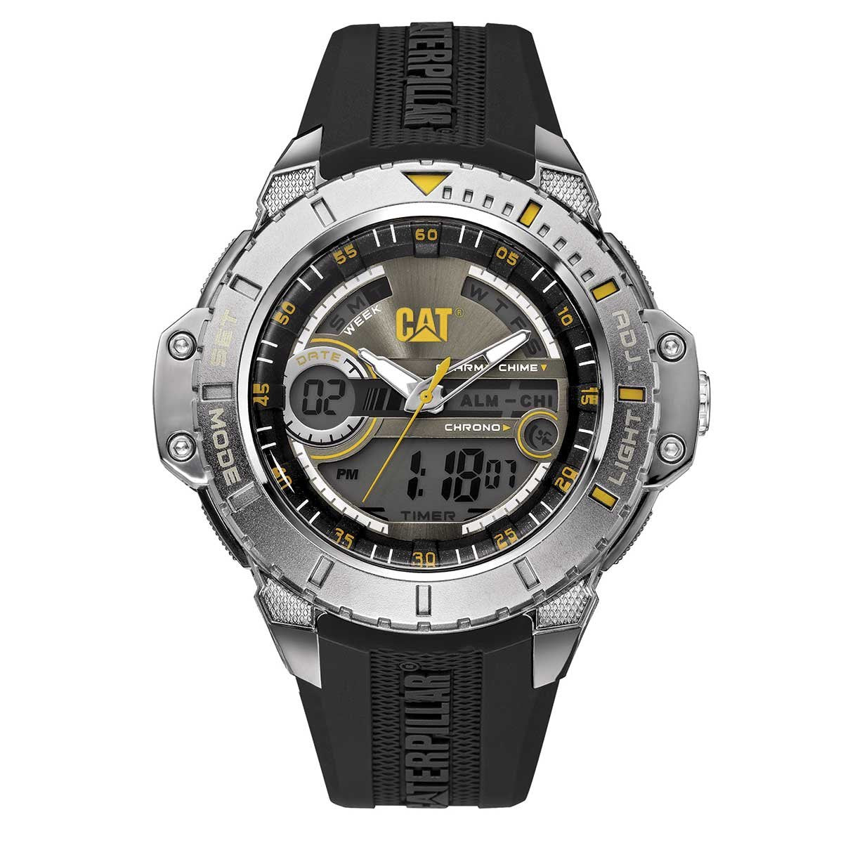 Reloj CAT para Caballero modelo MA.145.21.131 correa de caucho negra