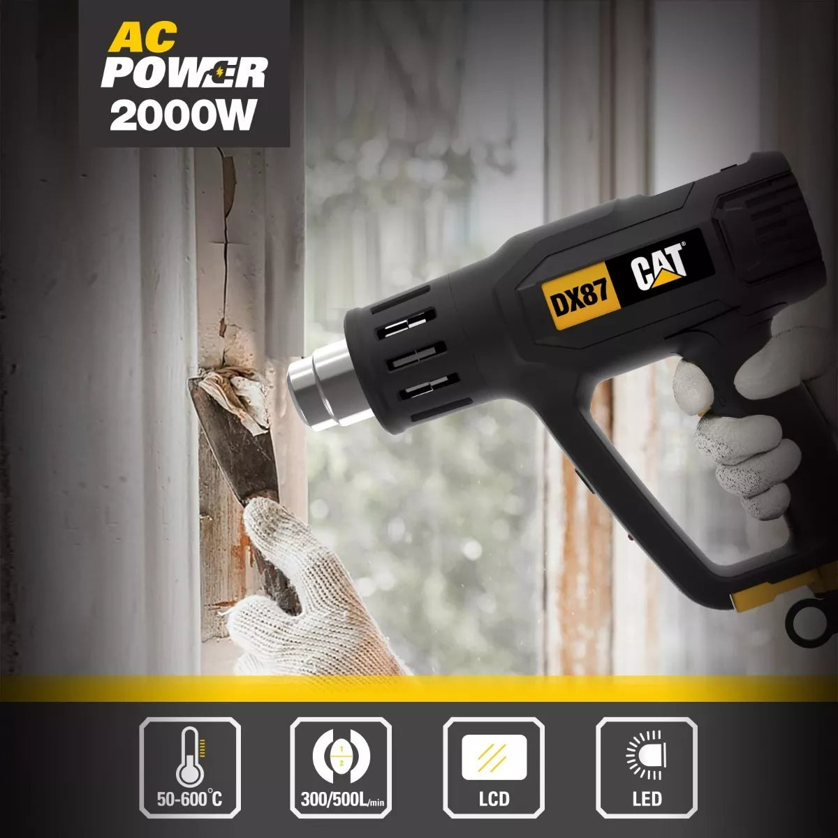 PISTOLA DE CALOR CAT DX87U