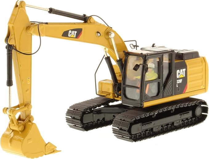 Excavadora hidráulica Cat 320F a escala 1:50, Modelo coleccionable a troquel 85931C