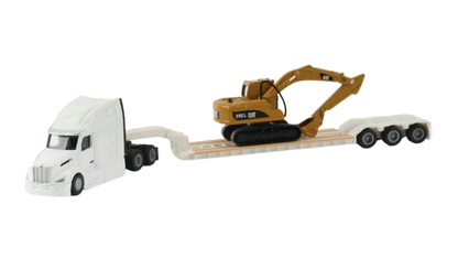 Diecast Masters 84423 Caterpillar  Tractor With Lowboy Trailer and Cat 315C Excavator