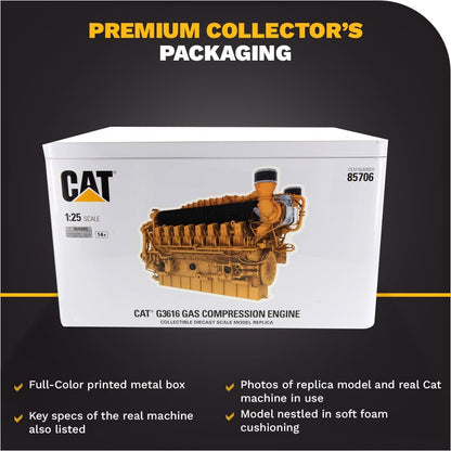 1:25 Cat G3616 A4 Motor de compresión de gas - Diecast Masters - Serie High Line - 85706