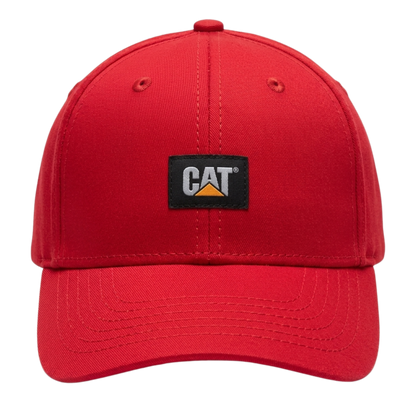 Gorra CAT roja con parche frontal negro