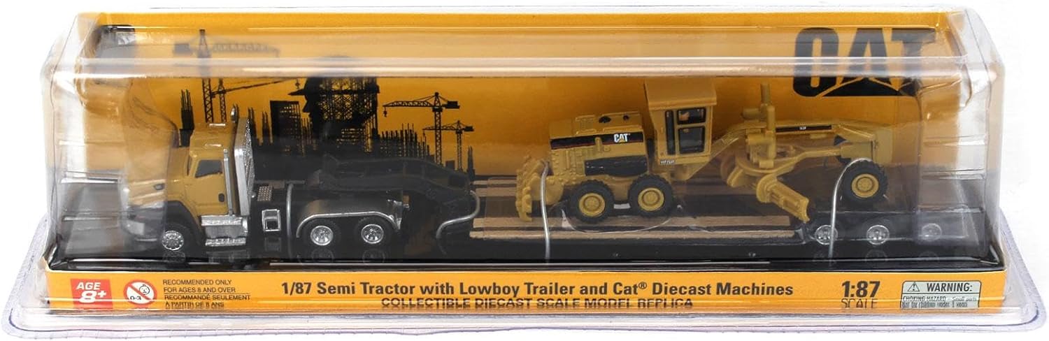 Cat 84414 – Tractor CT660 + Lowboy + Motoniveladora 163H