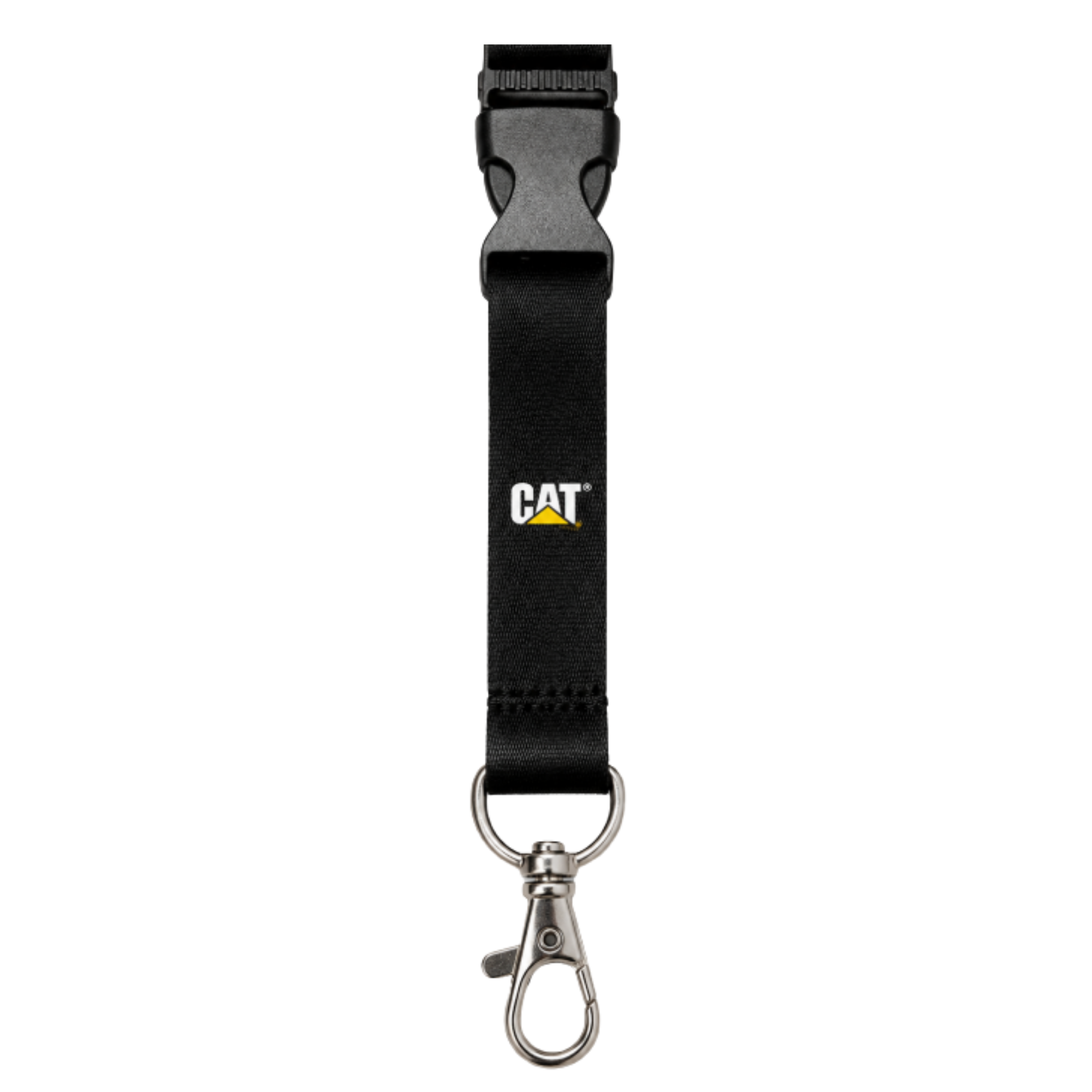 Porta Gafete CAT con Broche Metálico y Hebilla de Liberación Rápida