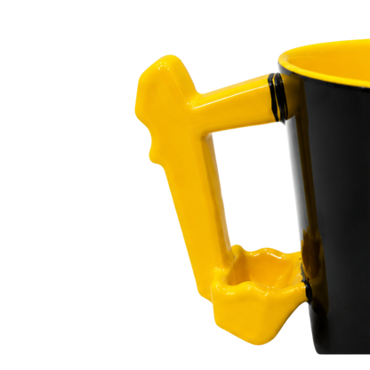 Taza Negro-Amarrillo CAT