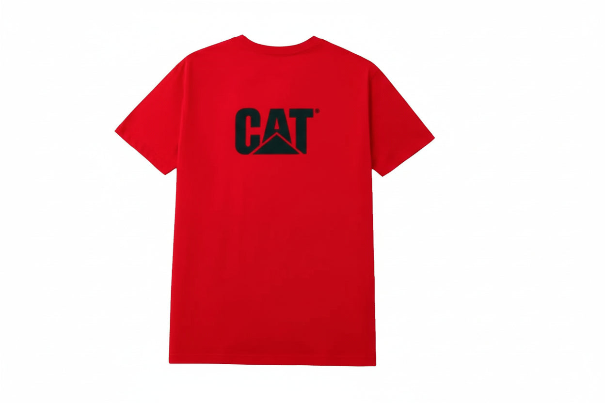 Playera CAT Roja Hombre Manga Corta | Modelo CATJCRRC