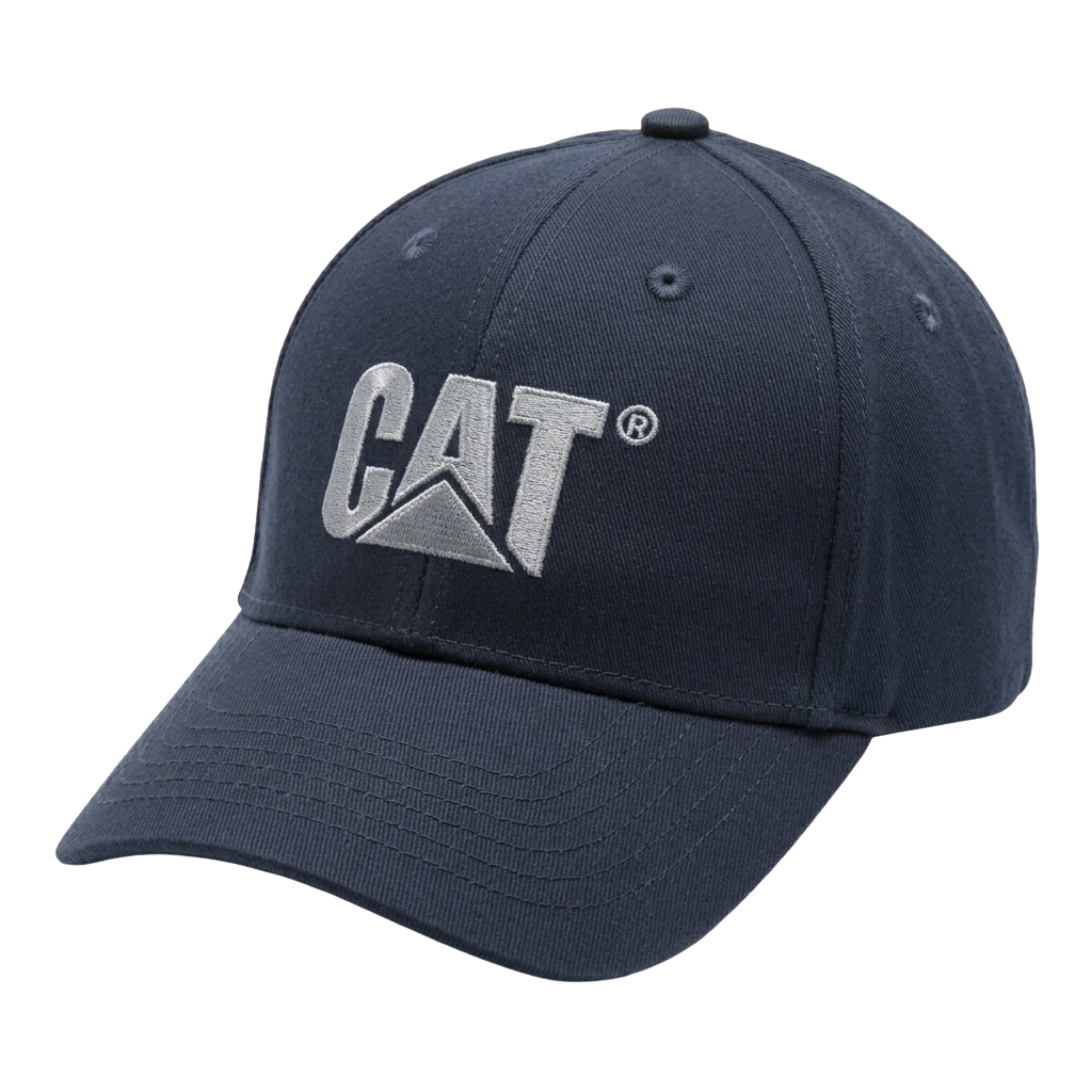 Gorra CAT Azul Marino con Logo Bordado Gris