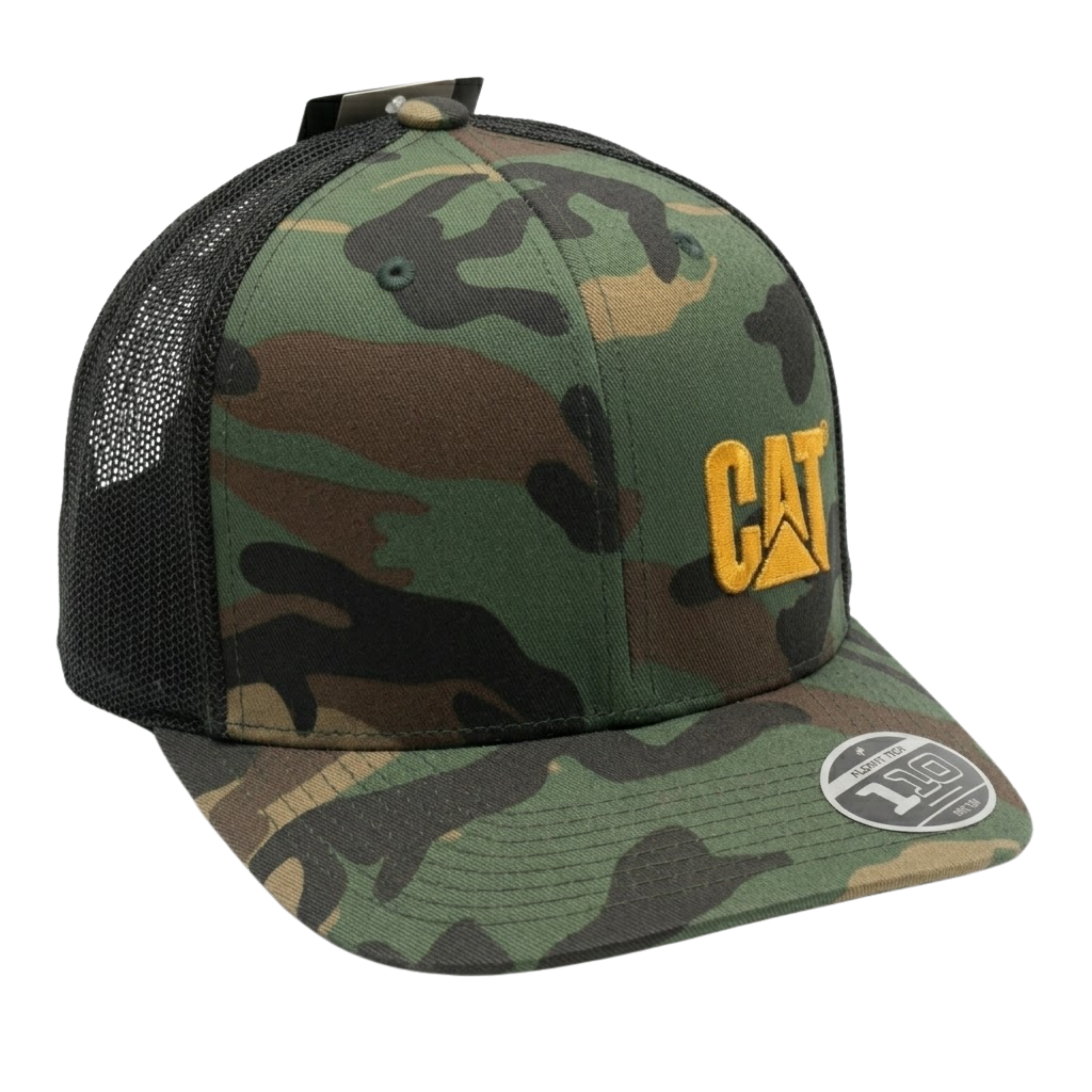 Gorra CAT Camuflajeada Snapback Visera Curva | Modelo 7506604561631