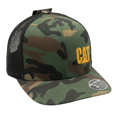 Gorra CAT Camuflajeada Snapback Visera Curva | Modelo 7506604561631