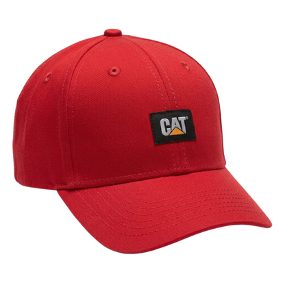 Gorra CAT roja con parche frontal negro
