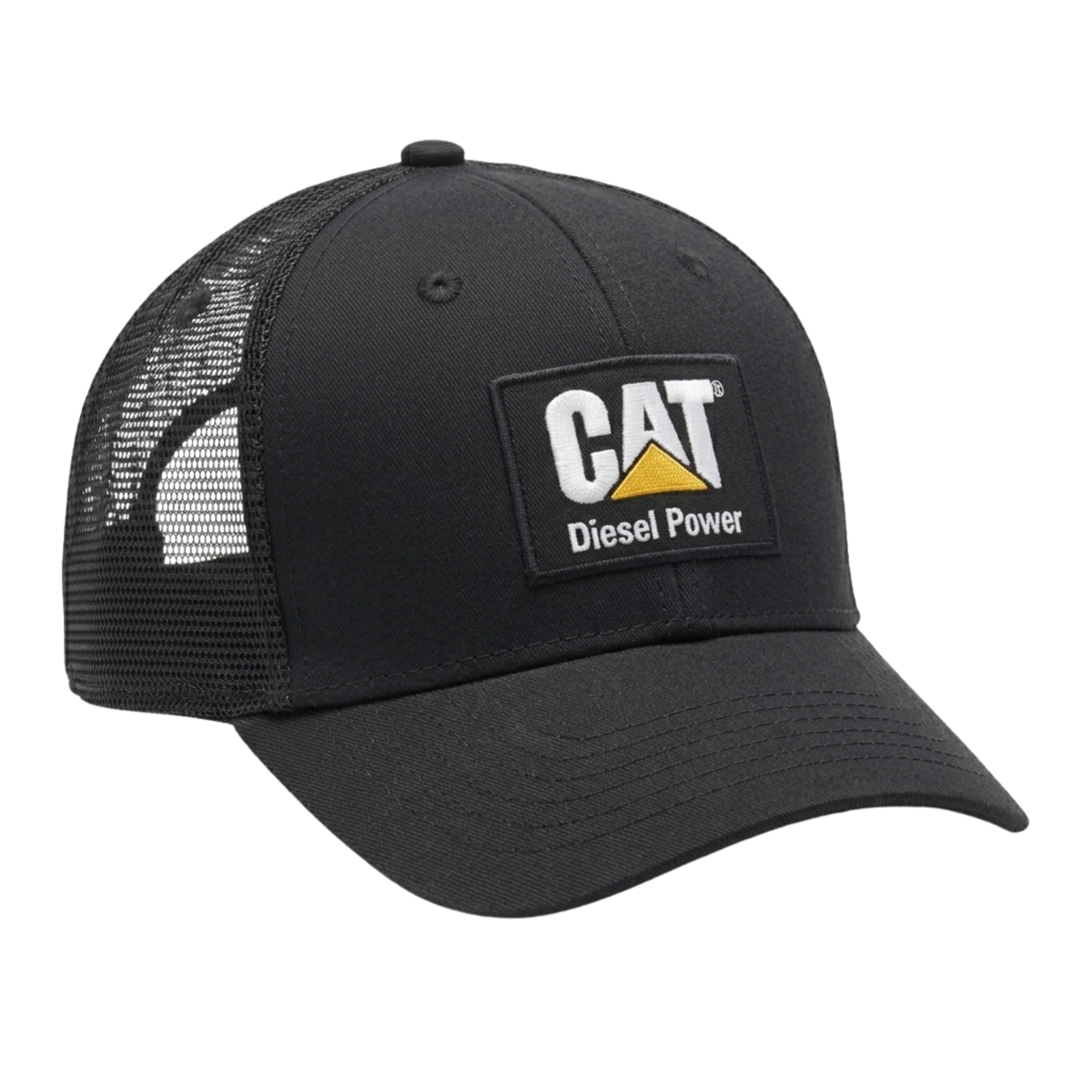 Gorra CAT Diesel Power Negra con Malla Trasera