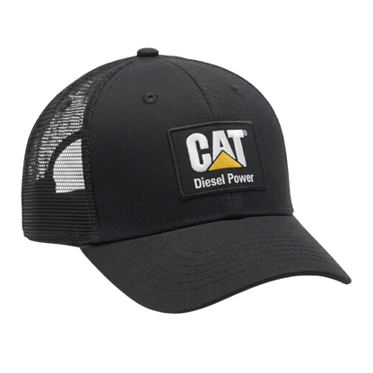 Gorra CAT Diesel Power Negra con Malla Trasera