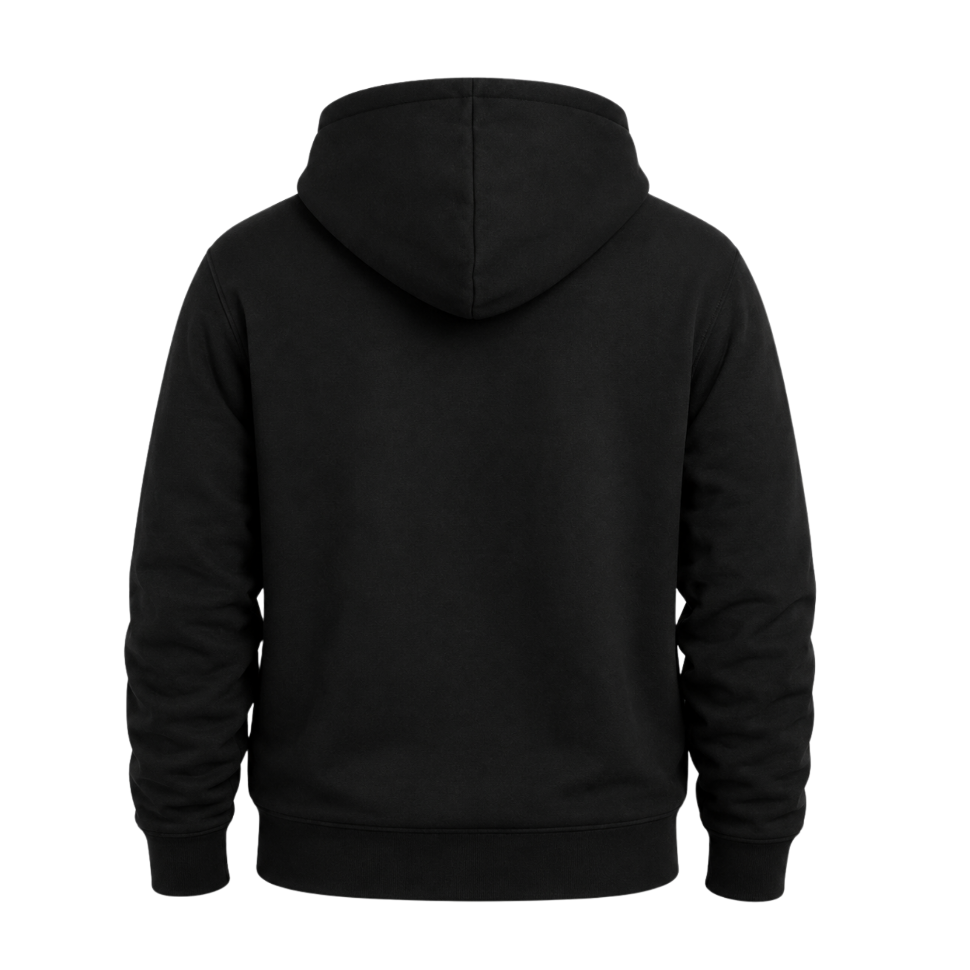 Sudadera CAT® Negra con Capucha amarrilla