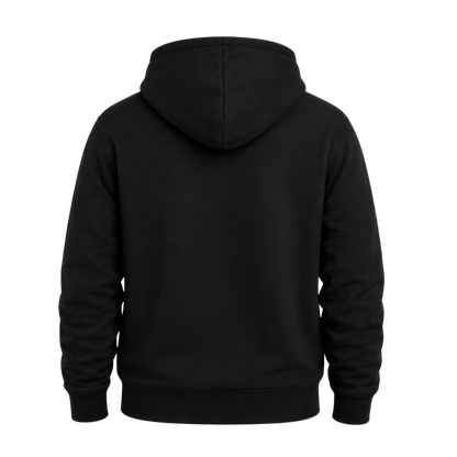 Sudadera CAT® Negra con Capucha amarrilla