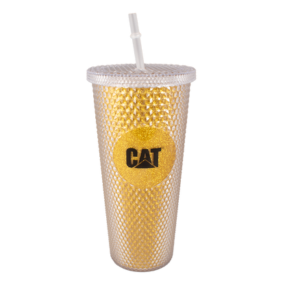 VASO CAT DORADO, DISEÑO DIAMANTADO 4449700