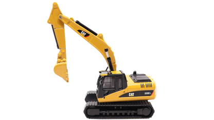 Diecast Masters 84420 Caterpillar Tractor with Lowboy Trailer and Cat 320D L