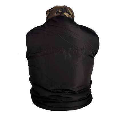 Chaleco Caterpillar Cat® Negro con Detalles Camuflaje