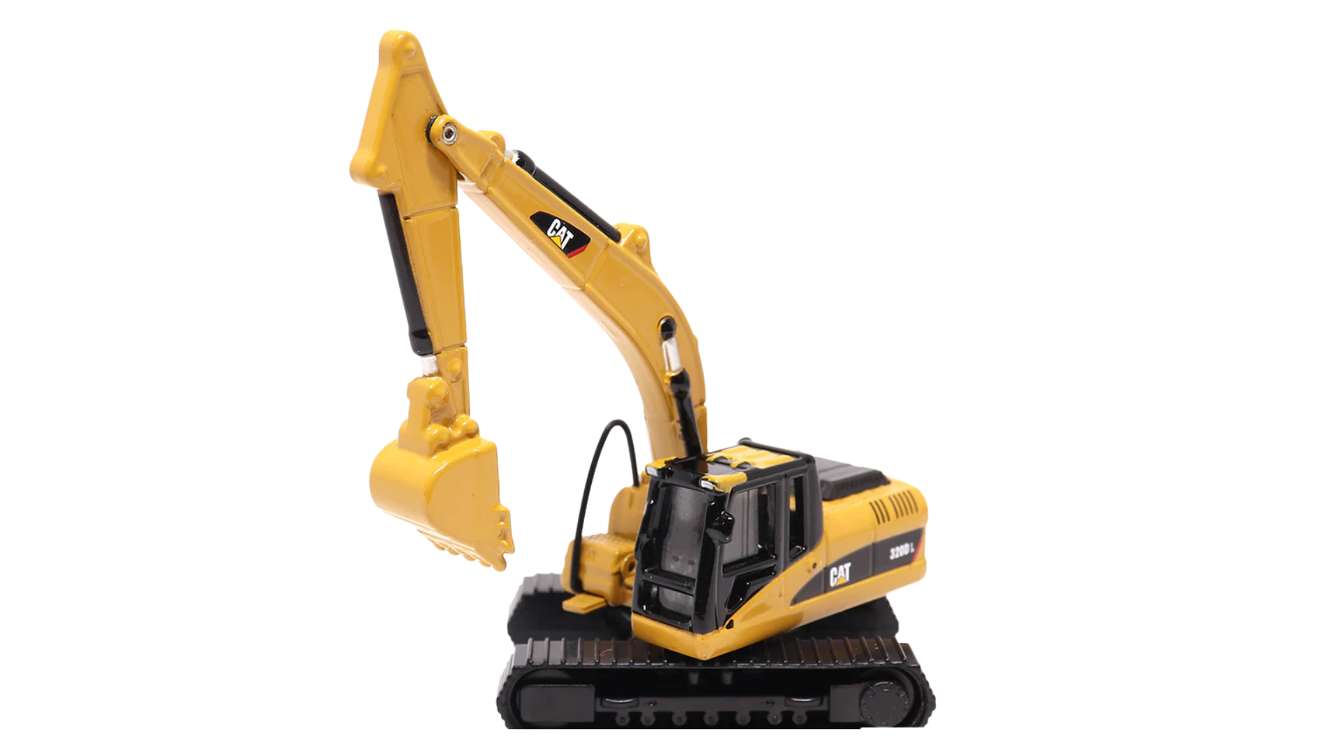 Diecast Masters 84420 Caterpillar Tractor with Lowboy Trailer and Cat 320D L