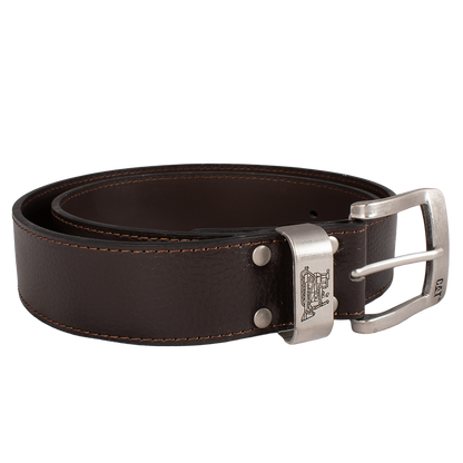 CINTURÓN CAT PARA CABALLERO CAFÉ CON HEBILLA METÁLICA C21-0004-2T34