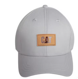 GORRA CAT GRIS LOGO MARRON
