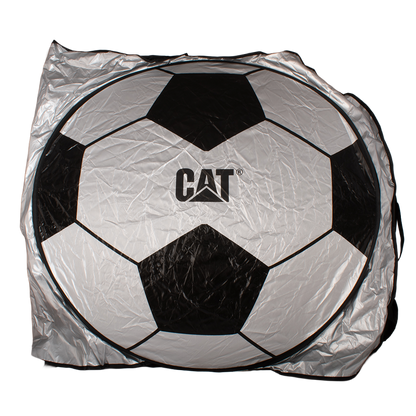 PARASOL AUTOMOTRIZ CAT DOBLE DISEÑO DE BALÓN DE FÚTBOL CAT-002727