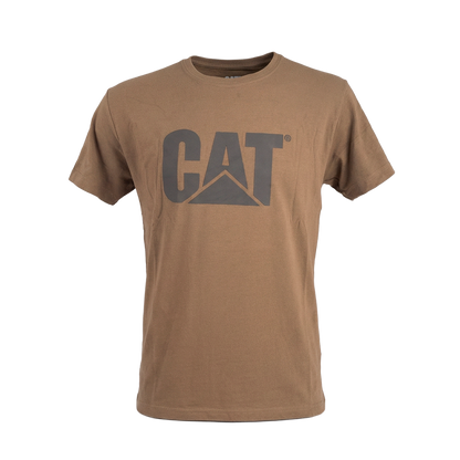 PLAYERA CAT MANGA CORTA CAFE