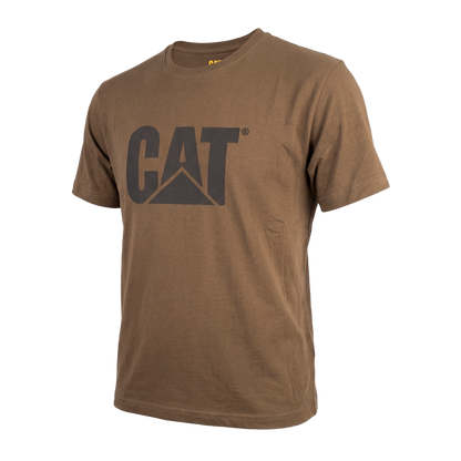 PLAYERA CAT MANGA CORTA CAFE
