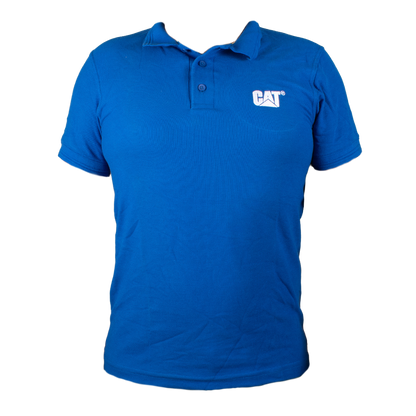 PLAYERA TIPO POLO CAT AZUL CATPAR