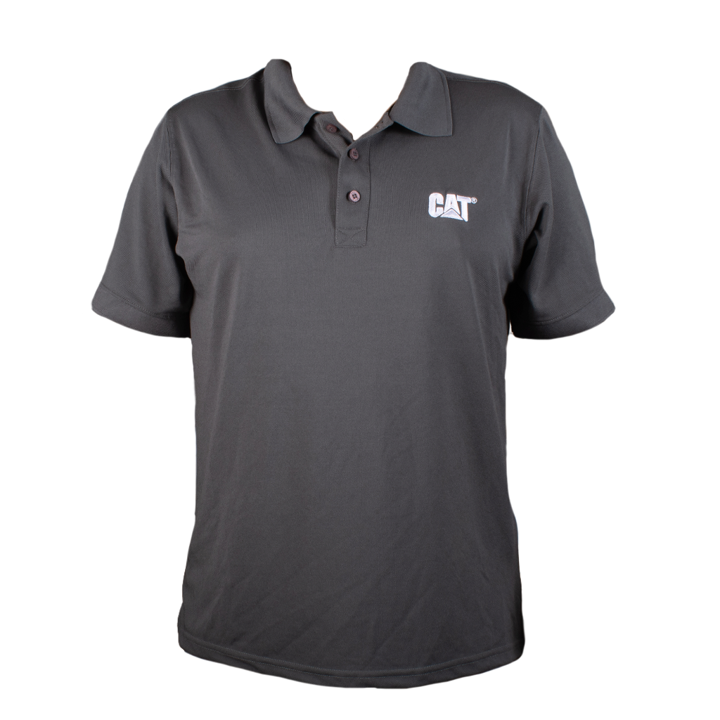 PLAYERA POLO CAT PARA CABALLERO COLOR GRIS OSCURO CATPCGS