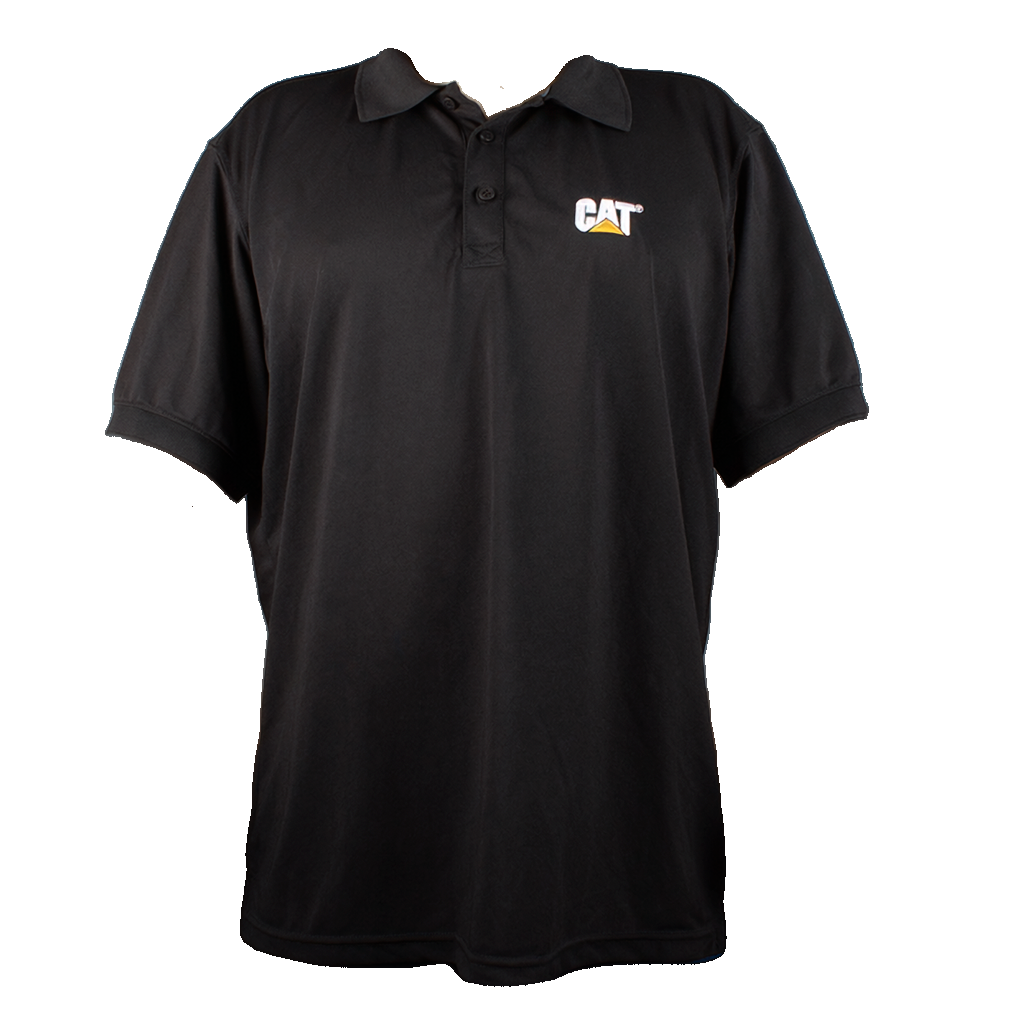 PLAYERA POLO CAT NEGRA PARA CABALLERO CATPCN
