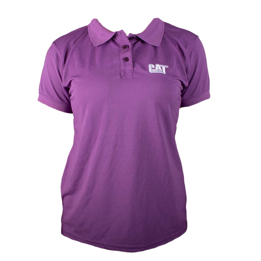 PLAYERA TIPO POLO CAT PARA DAMA COLOR MORADO CATPDM