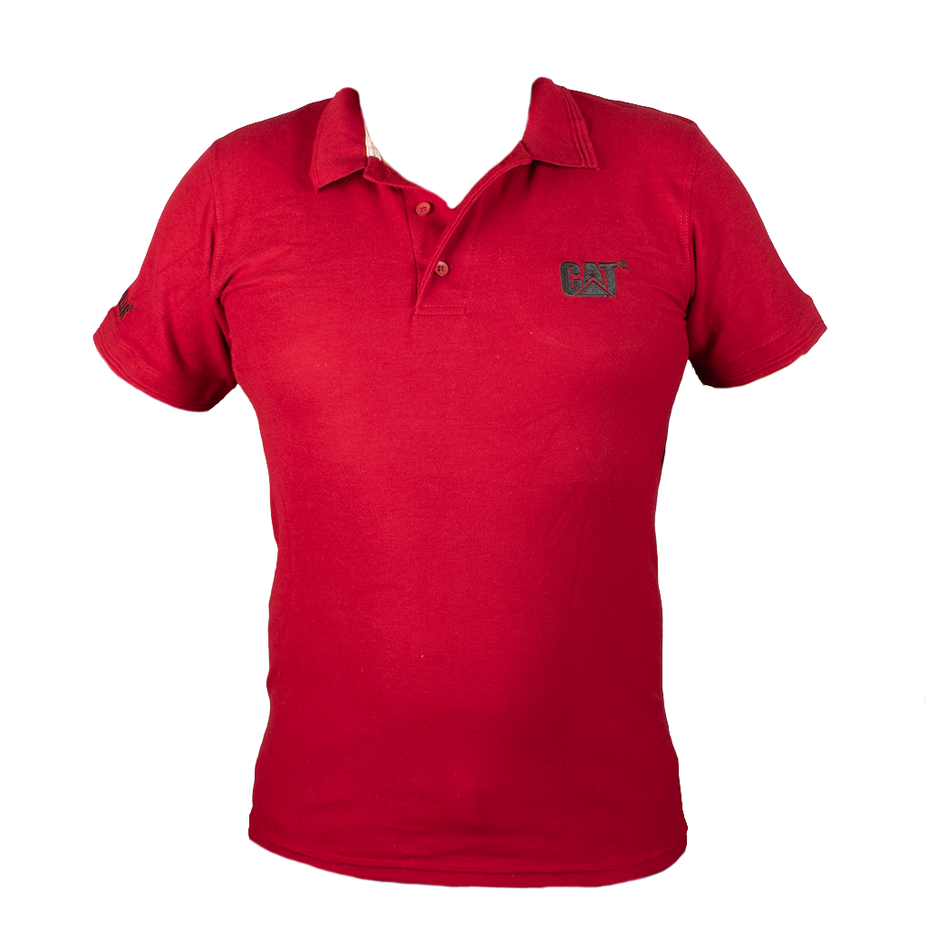 PLAYERA POLO CAT ROJA CATPR
